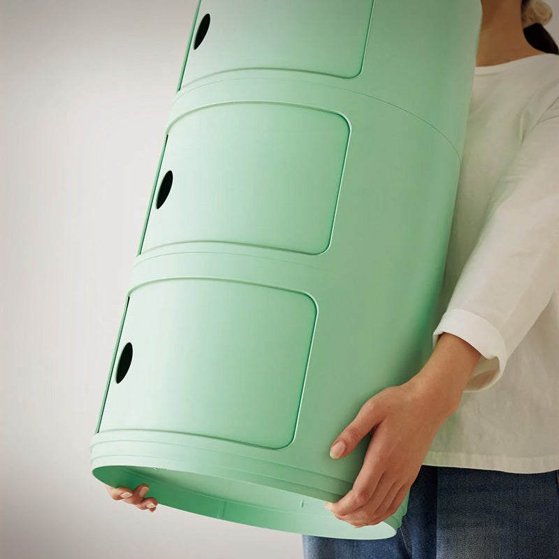 Contenitore Modulare Kartell Bio 5970VE - Verde Opaco, Ø32x58cm | Design Moderno E Versatile - Foto 3