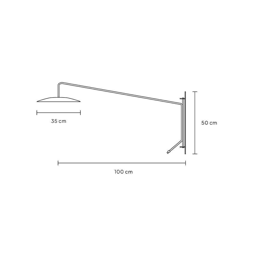 Aplique Tesla Brazo 100 cm