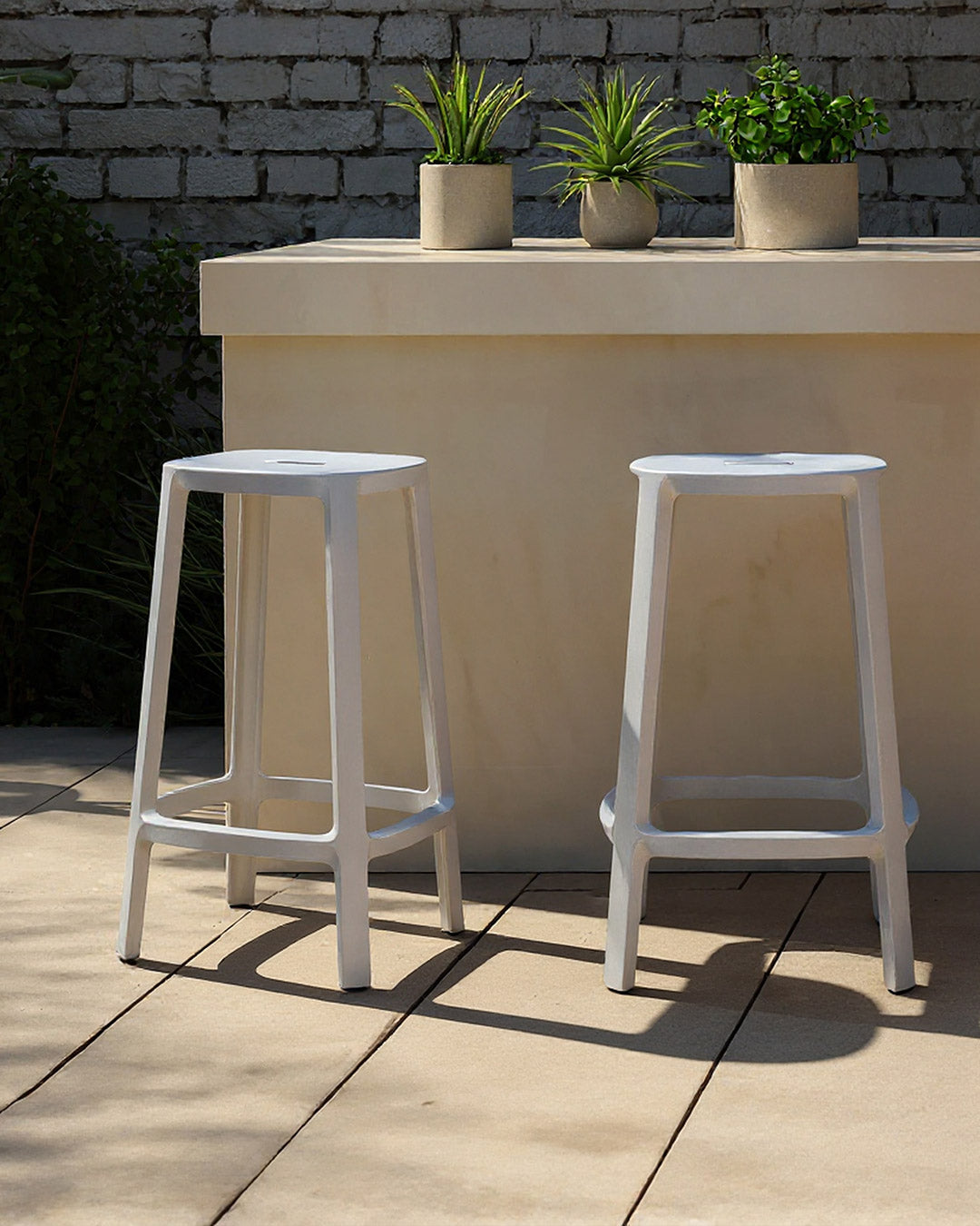 Banqueta Cadrea Alta Blanca