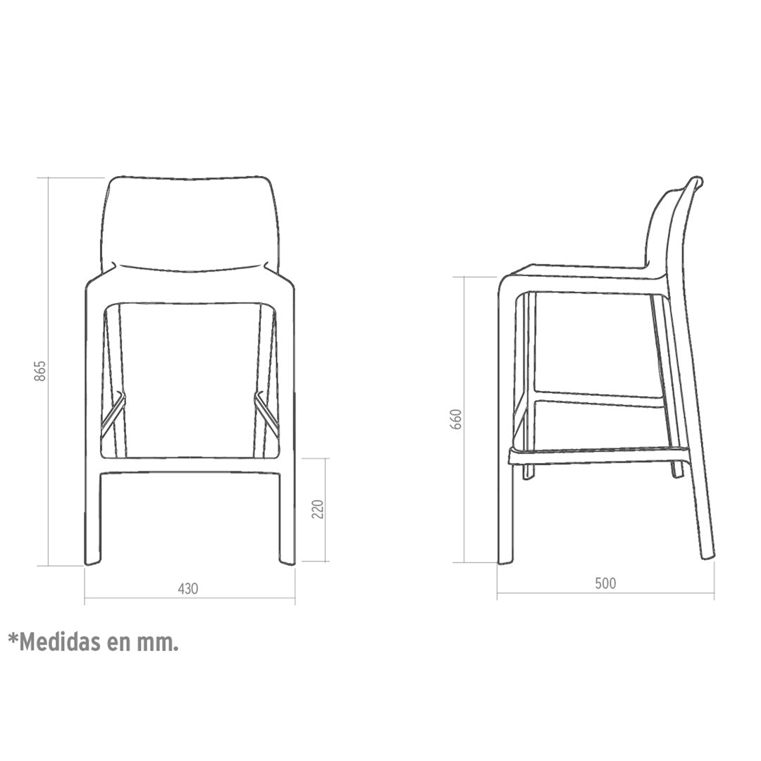 Banqueta Palne baja