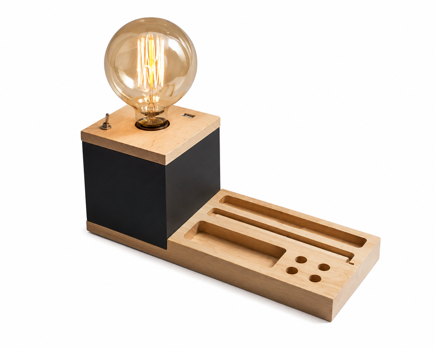 Lámpara de Mesa Foco USB con base