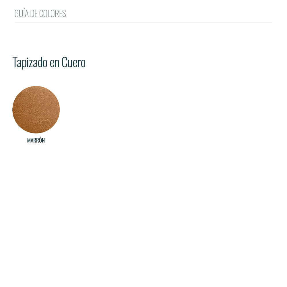 Silla Lobby cuero marrón