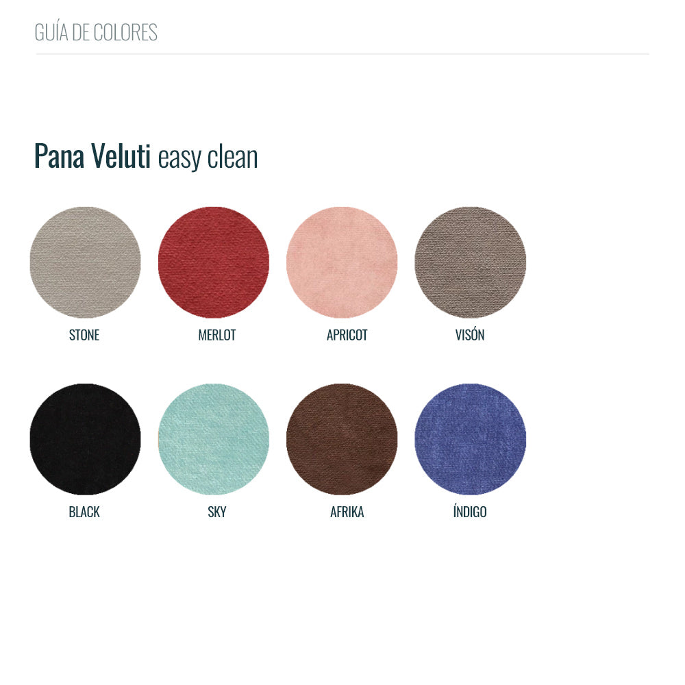 Silla WALES con apoyabrazos en Pana Veluti