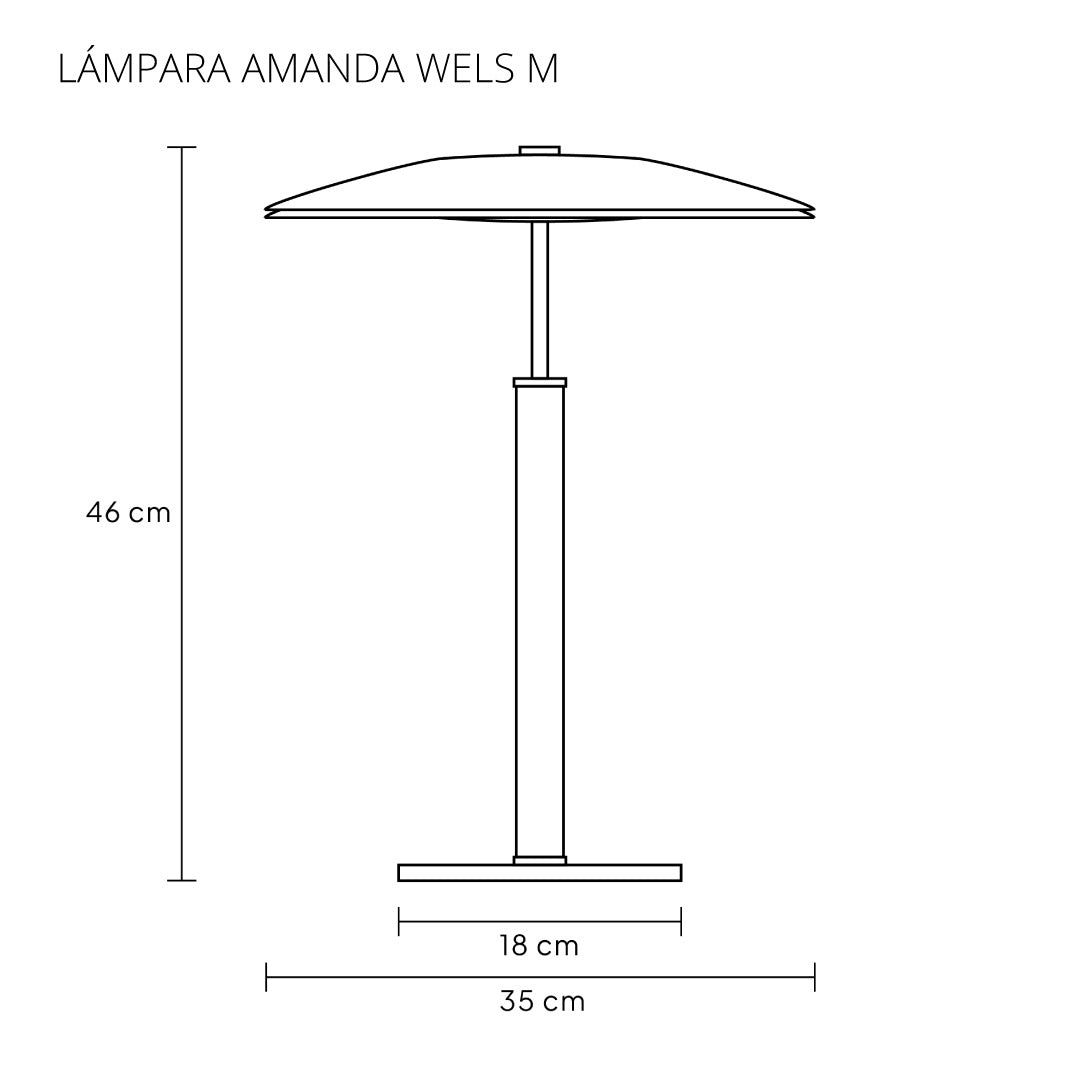 Lámpara de mesa Amanda Wels M