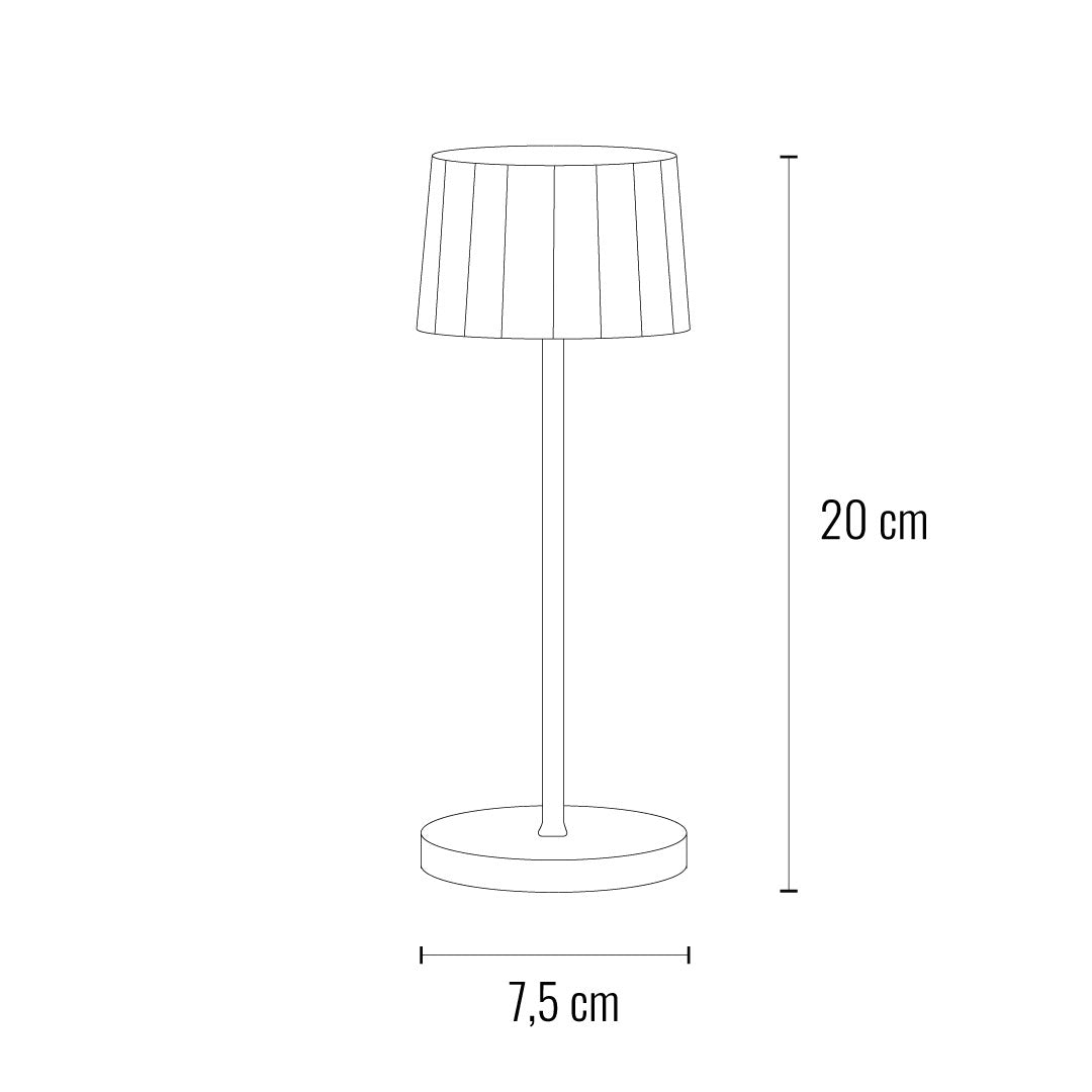 Lámpara de Mesa Malta, recargable