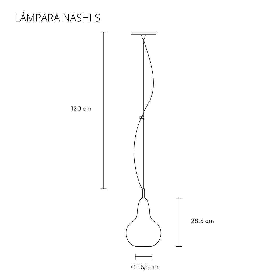 Lámpara colgante Nashi S