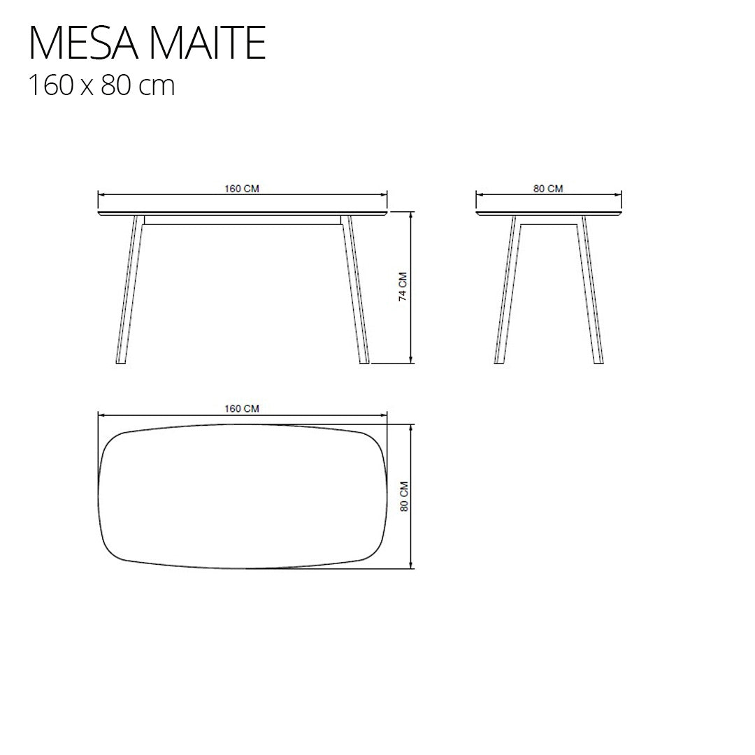 Mesa de comedor Maite Blanca