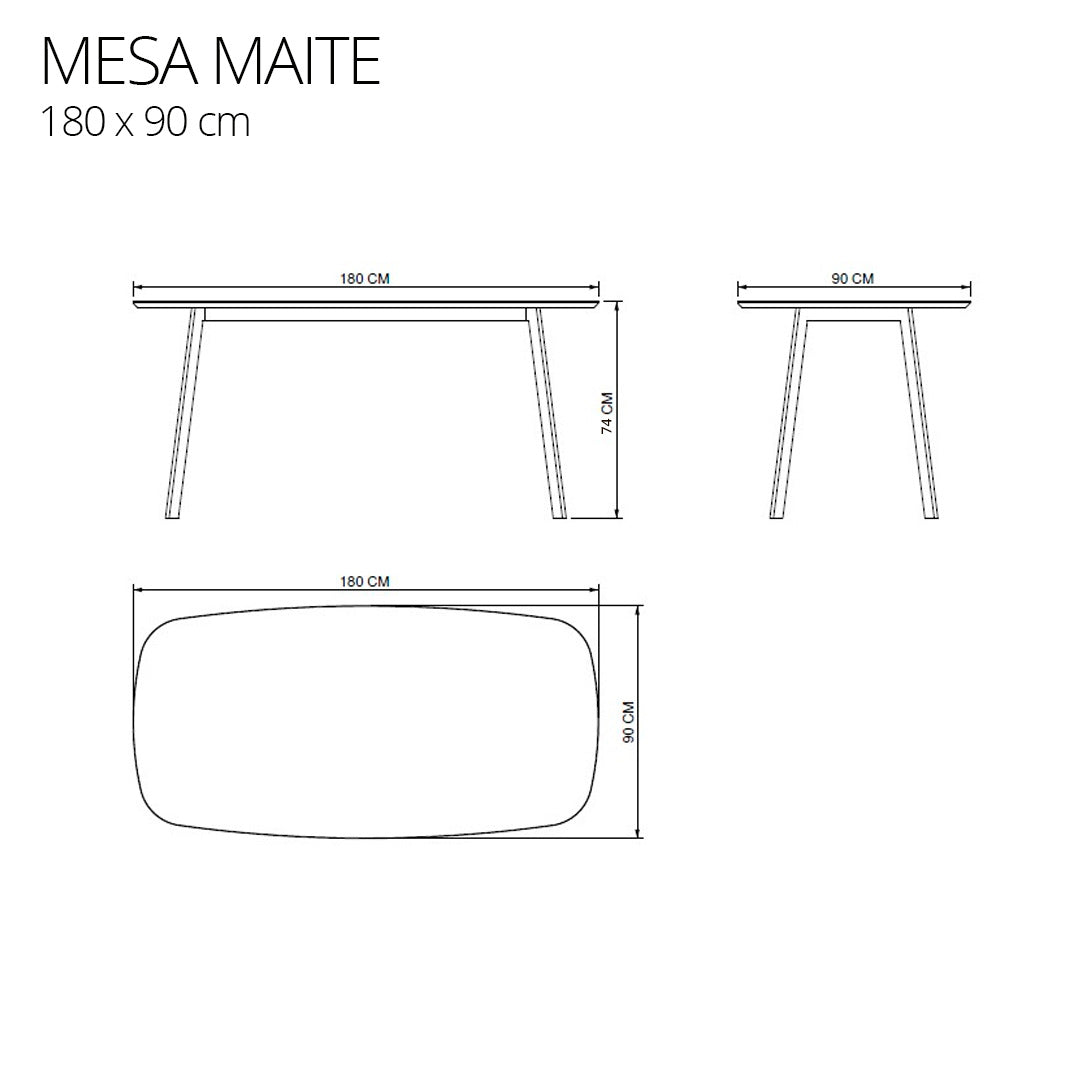 Mesa de comedor Maite Petiribí