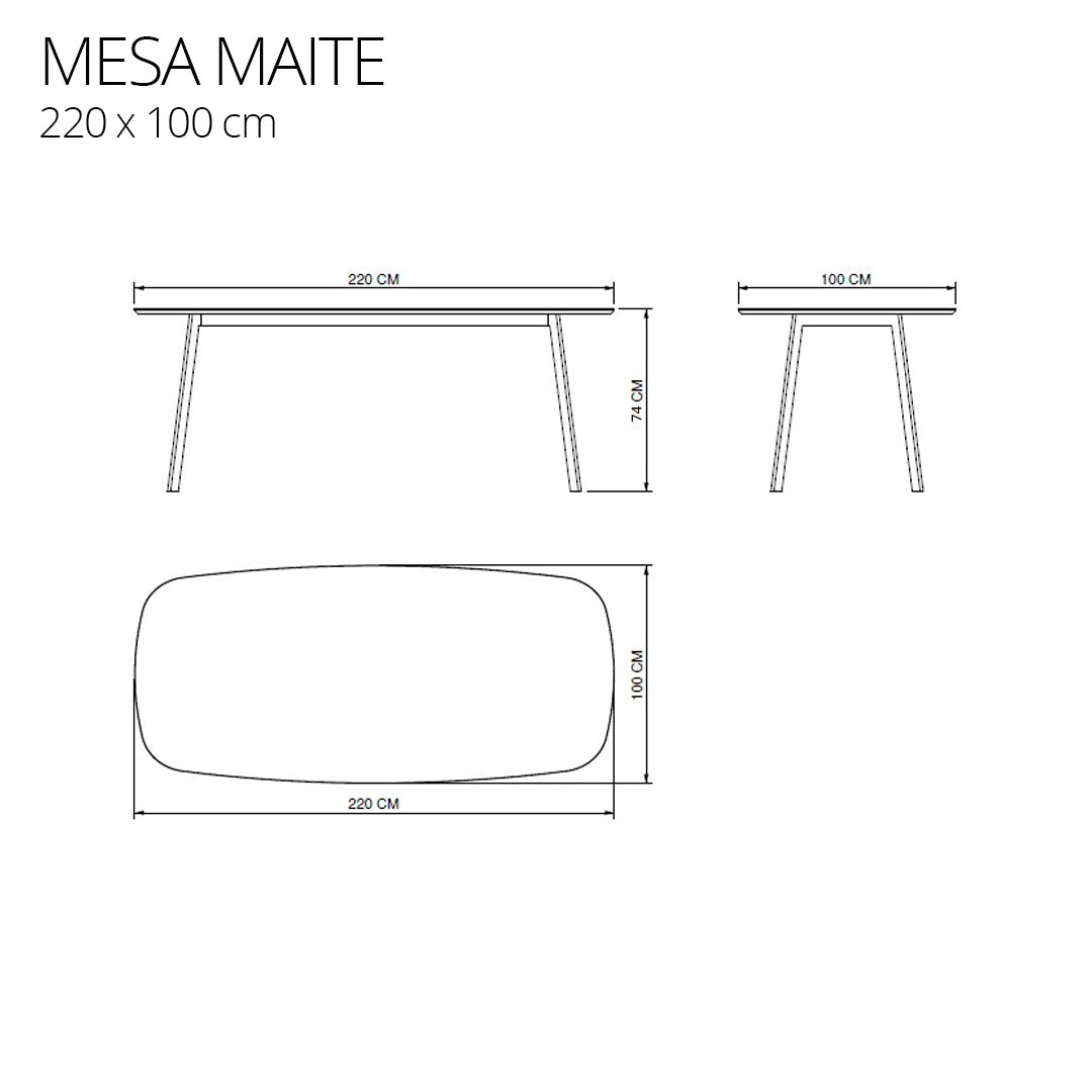 Mesa de comedor Maite Petiribí