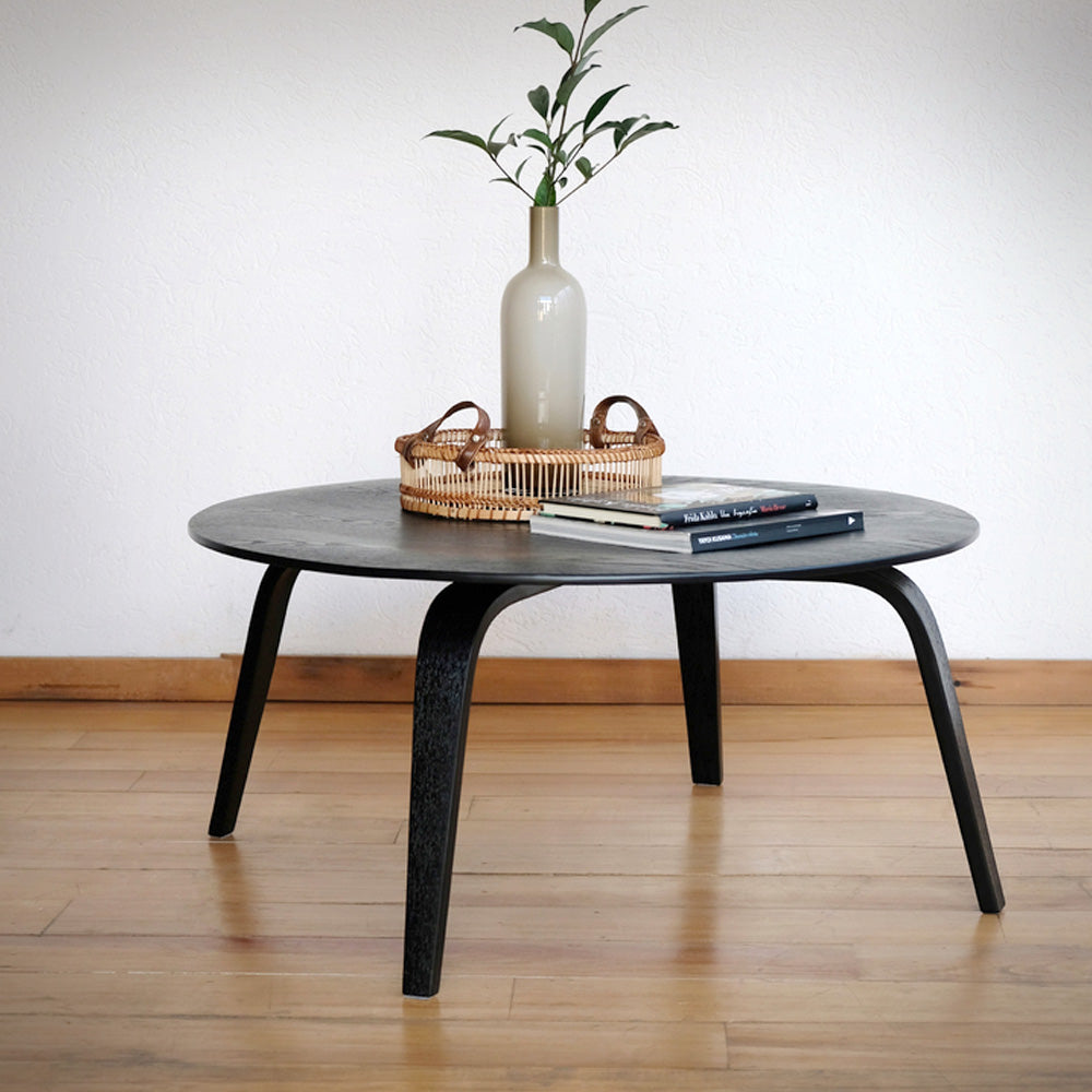 Mesa Baja Plywood Negra