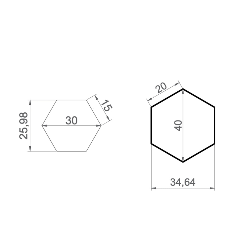 Panel acústico Hexagonal