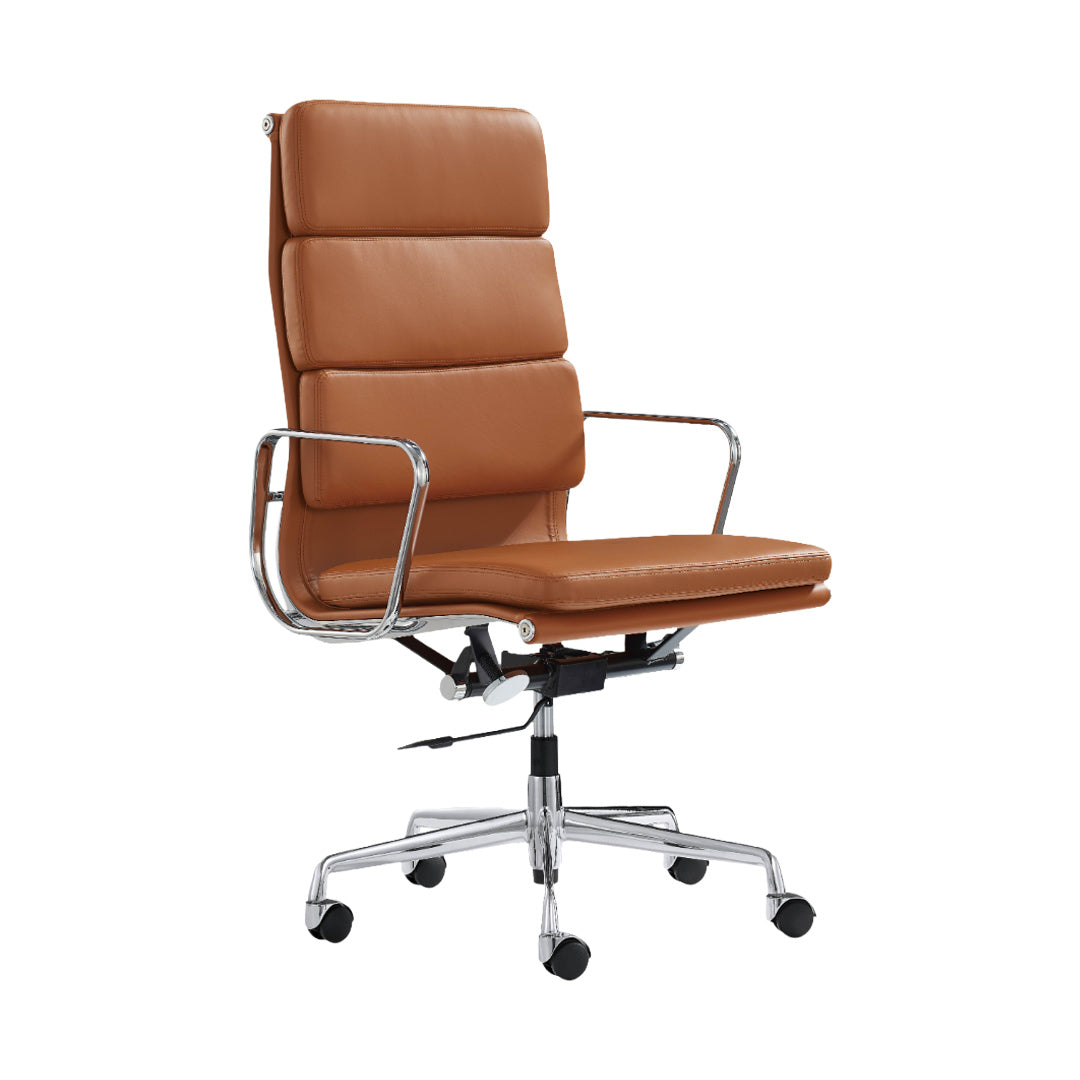 Silla Aluminum Soft Alta, aluminio satinado