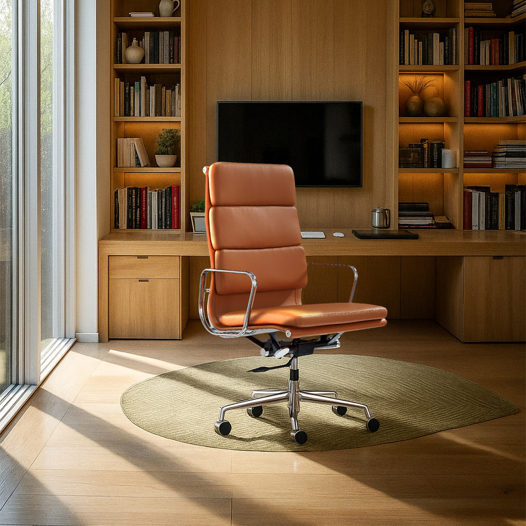 Silla Aluminum Soft Alta, aluminio satinado