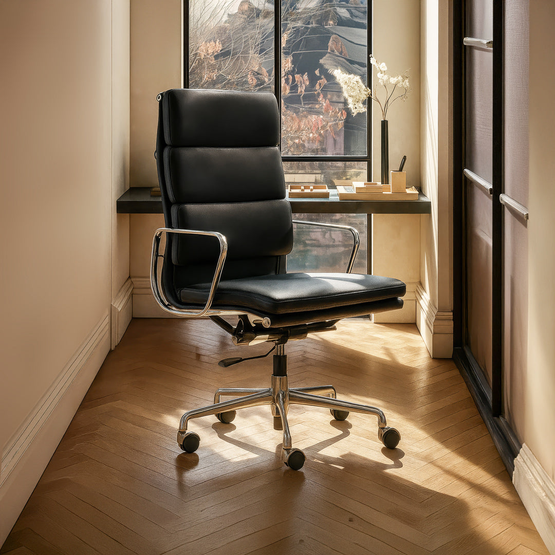 Silla Aluminum Soft Alta, aluminio satinado