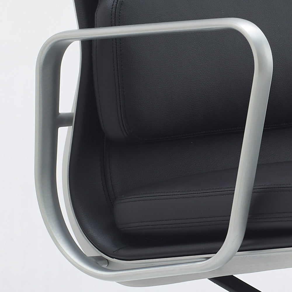 Silla Aluminum Soft Alta, aluminio satinado