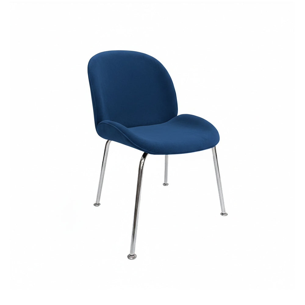 Silla Beetle Base Cromo o Negra, pana Panne