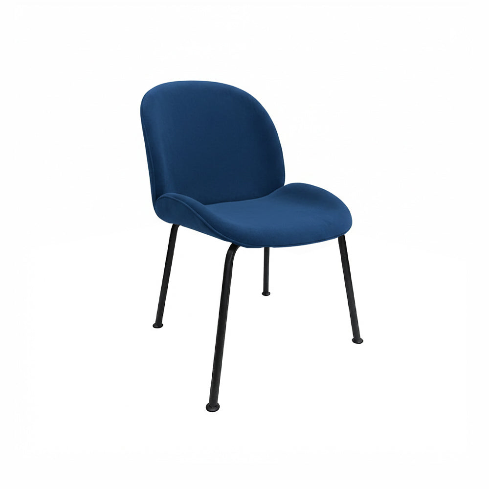 Silla Beetle Base Cromo o Negra, pana Panne