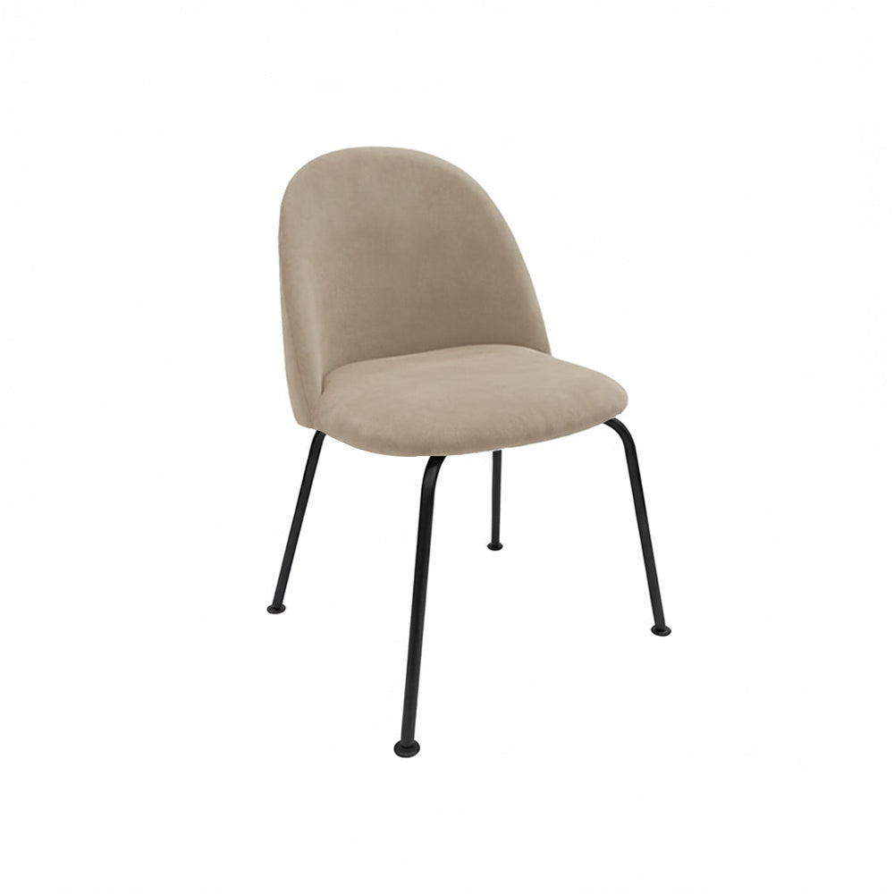 Silla Eaton Cromada o Negra Pana Panne