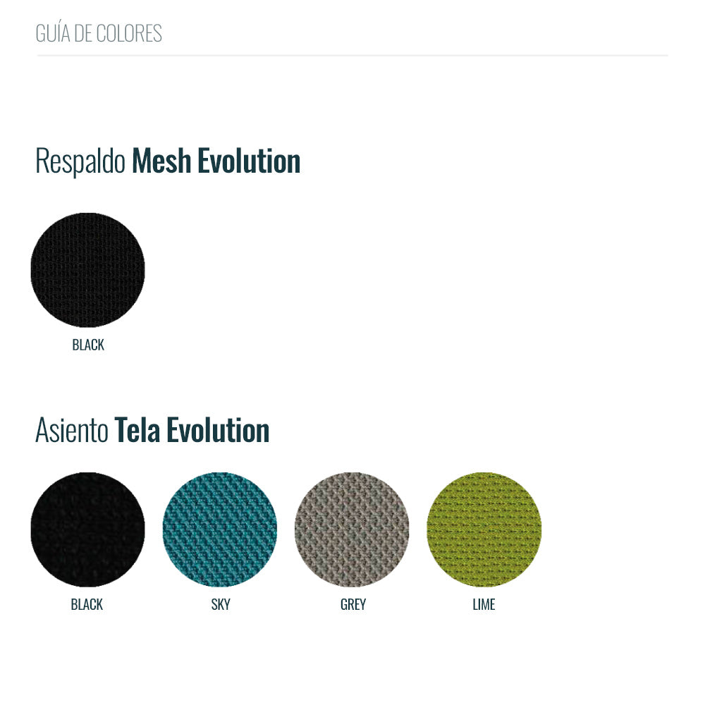 Silla GüD Executive Black c/cabezal. Base Cromada