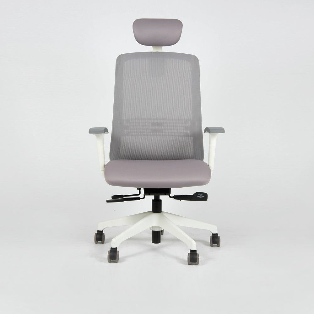 Silla GÜD Color Executive c/cabezal. Base Plástica Blanca