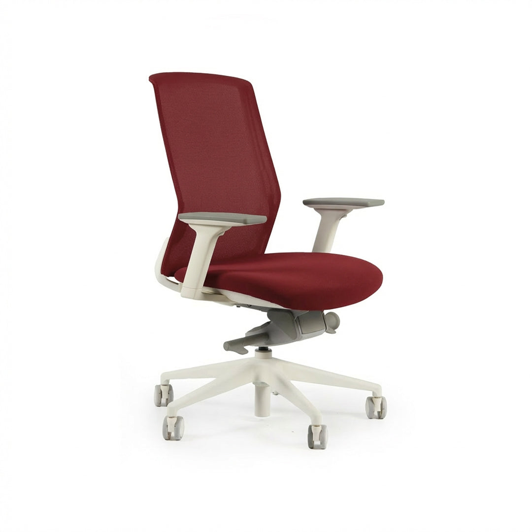 Silla Nimbo. Base blanca, tela.