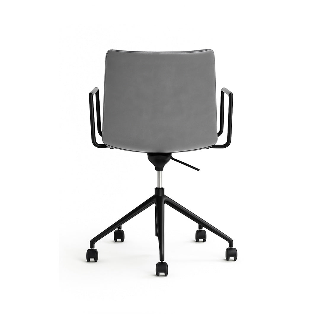 Silla Sewing Black, cuero