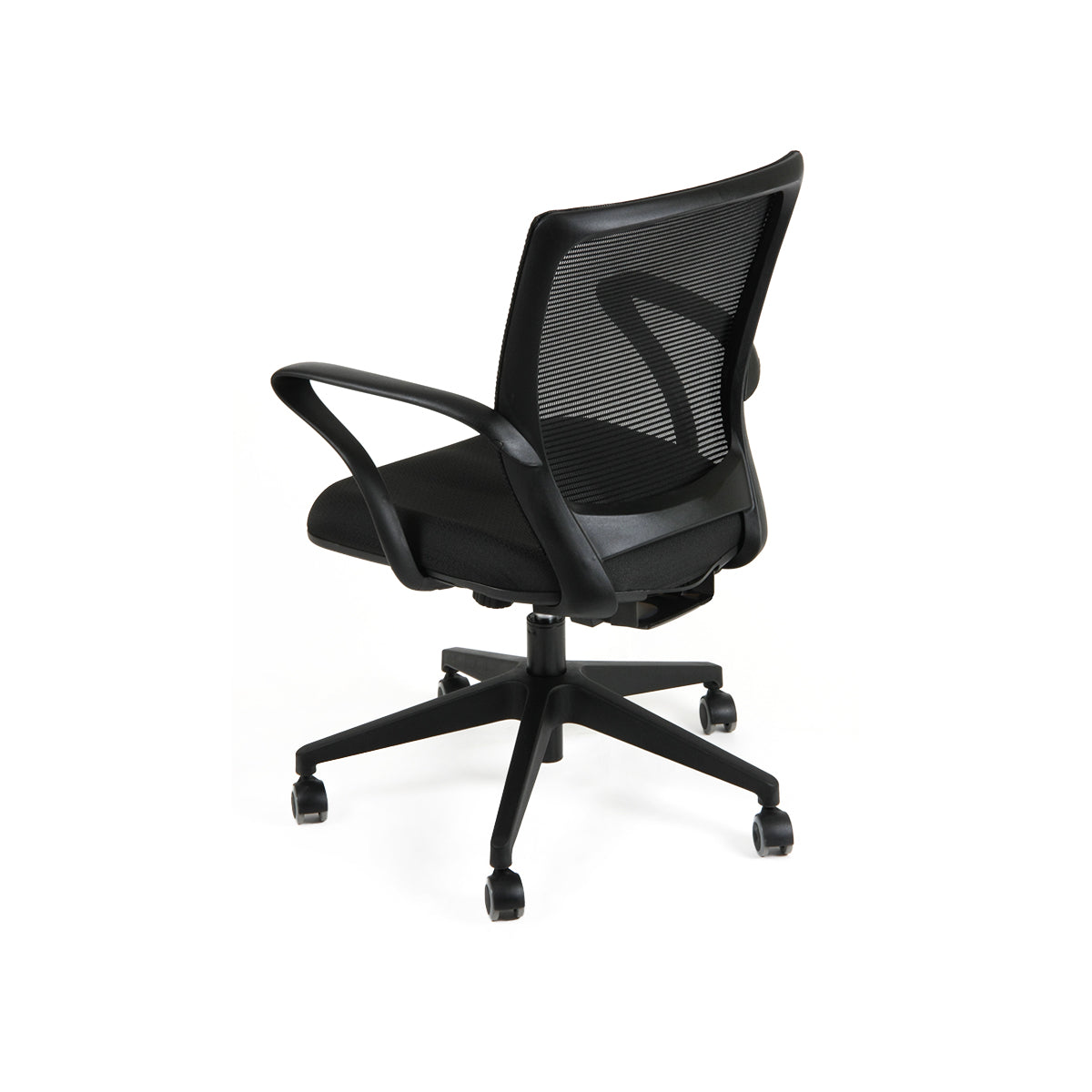 Silla Turin Basic. Negra, tela negra