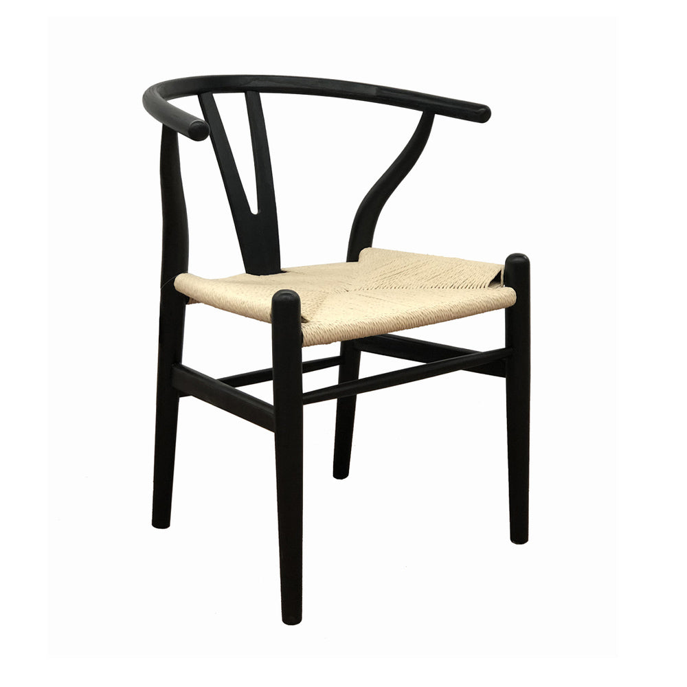Silla Wishbone Natural Black