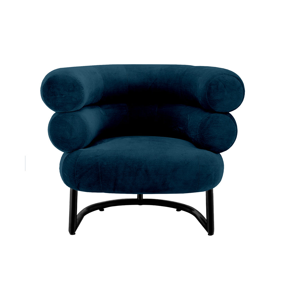 Sillón Bibendum Base negra, Pana