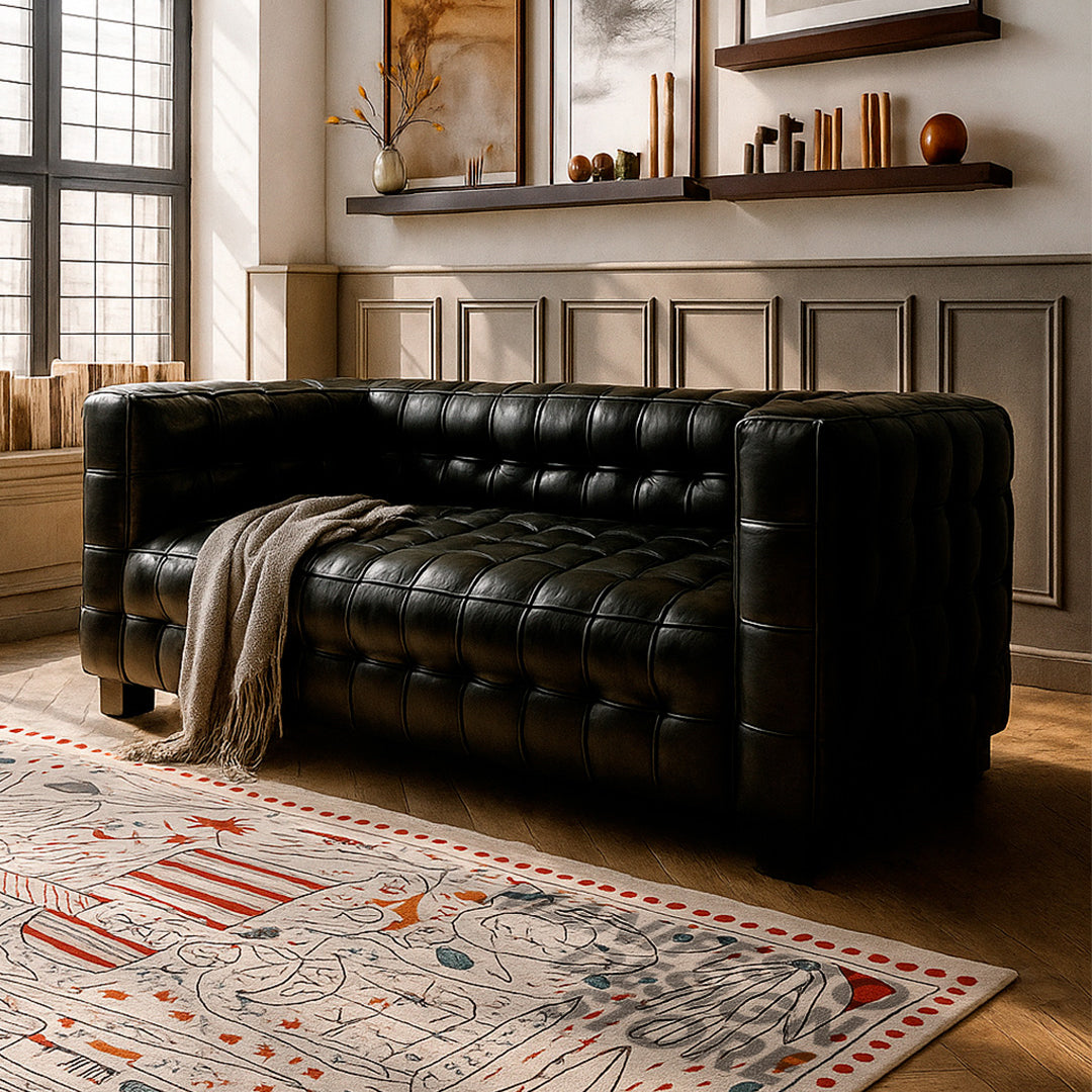 Sofá Kubus 3 Cuerpos Cuero