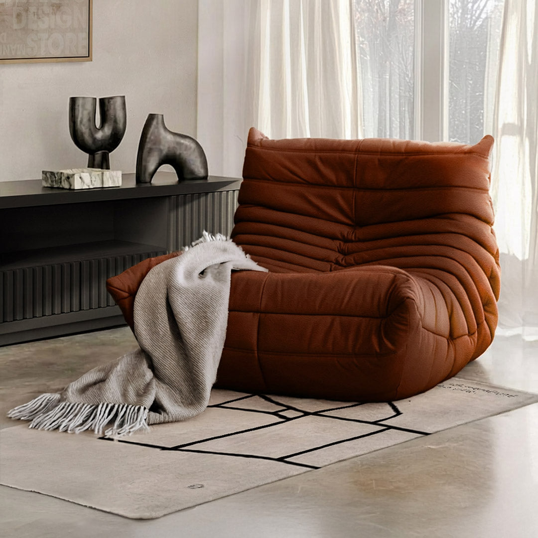 Sillón Togo un cuerpo. Cuero.