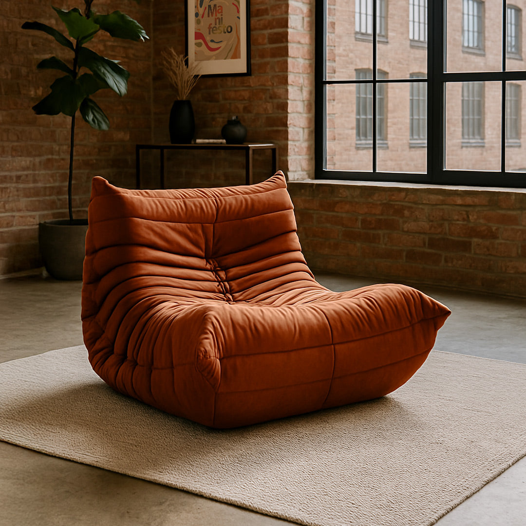 Sillón Togo un cuerpo. Cuero.