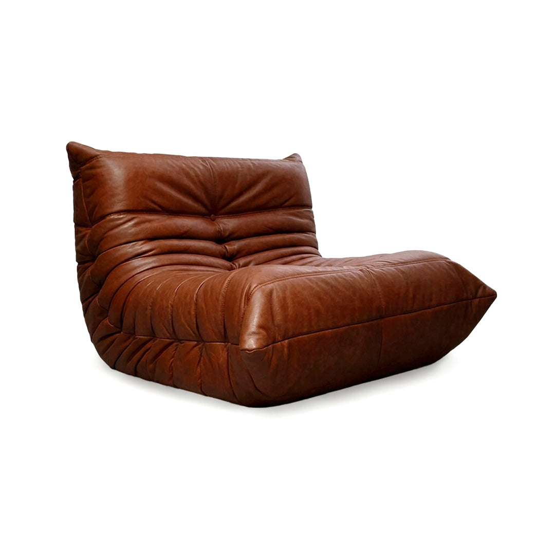 Sillón Togo un cuerpo. Cuero.