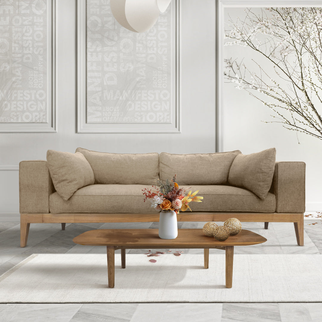 Sofá Wood Tapizado Bella