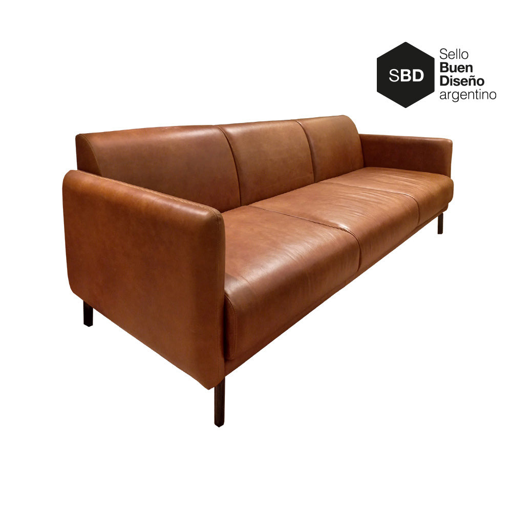 Sofá Studio 3 cuerpos Cuero