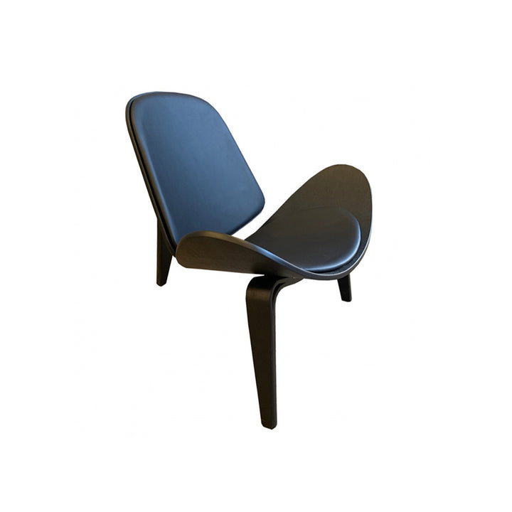 Poltrona Carl Hansen Shell Chair Negra