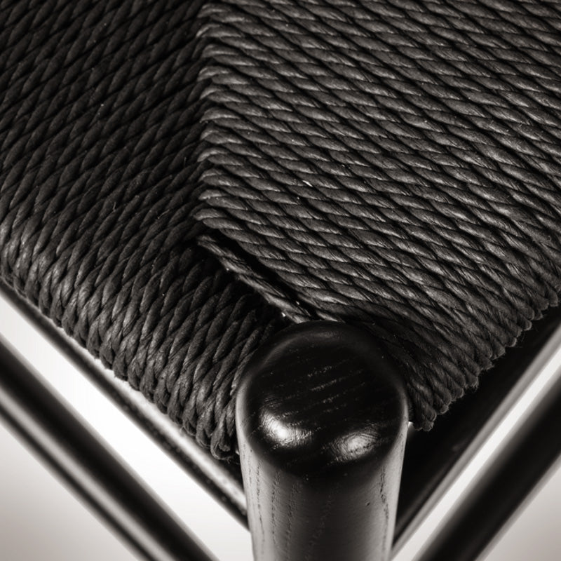 Banqueta Wishbone full Black