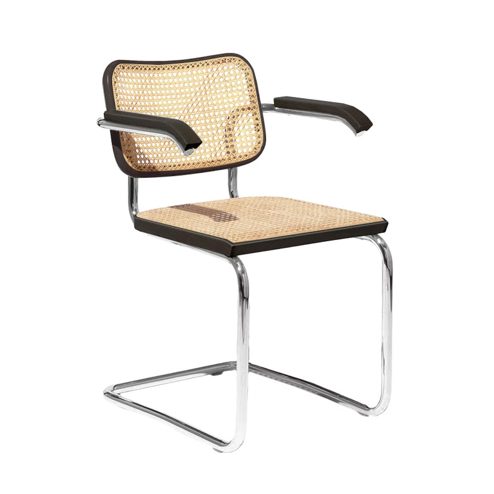 Silla Cesca Negra con Apoyabrazos