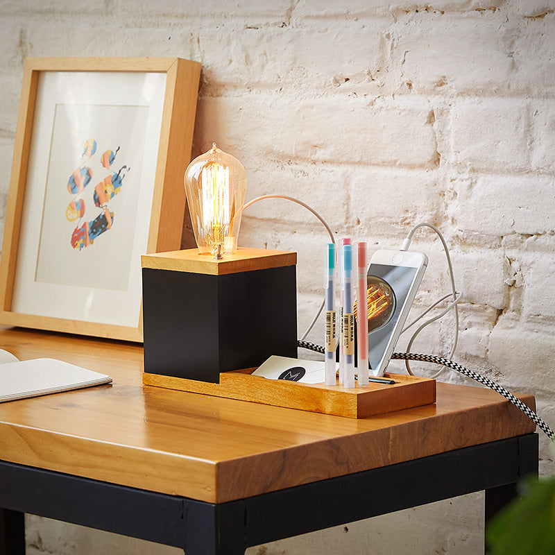 Lámpara de Mesa Foco USB con base