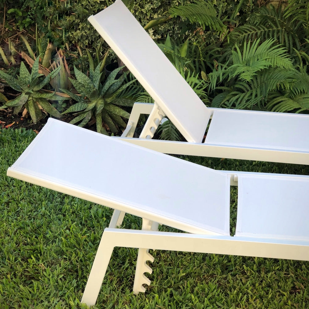 Reposera Krabi Blanca