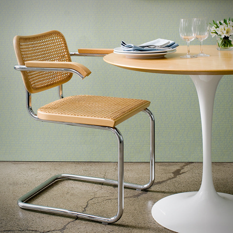 Silla Cesca Natural con apoyabrazos