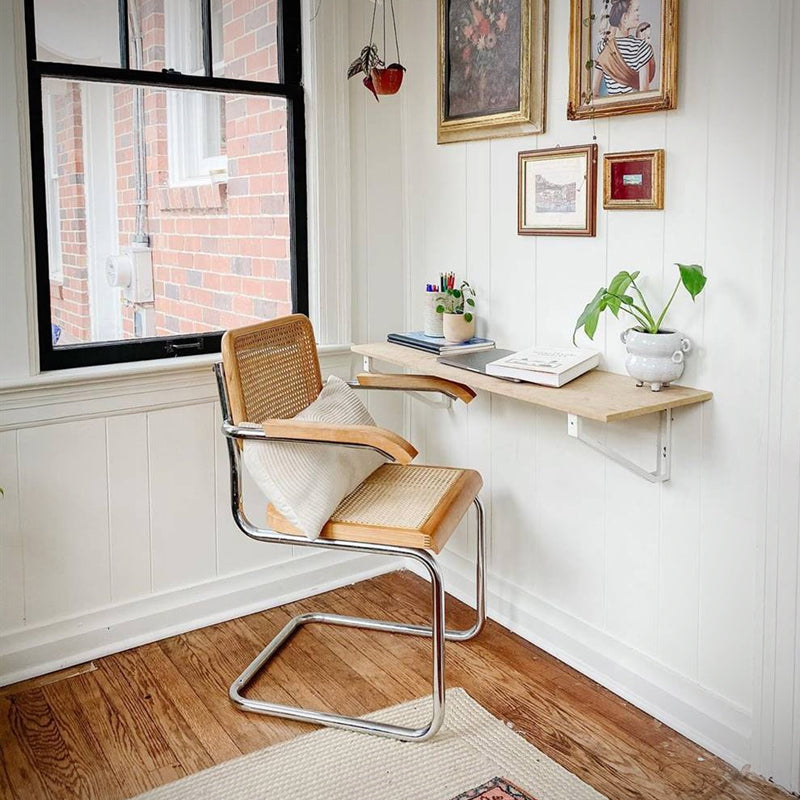 Silla Cesca Natural con apoyabrazos