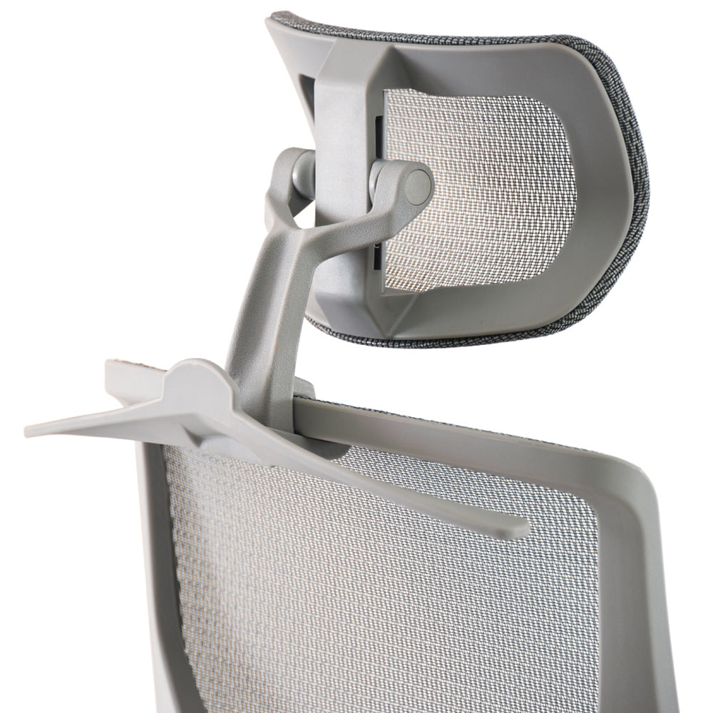Silla Cool Gray con Cabezal Base gris