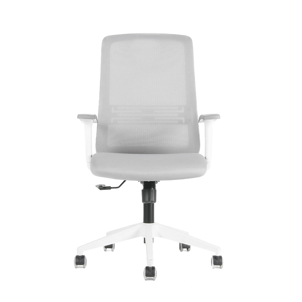 Silla GÜD tela gris, Base Blanca