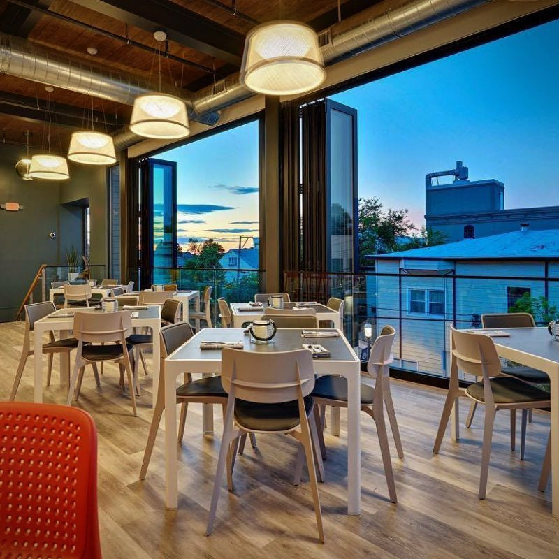 Silla Stellar Gris Claro Tapizada