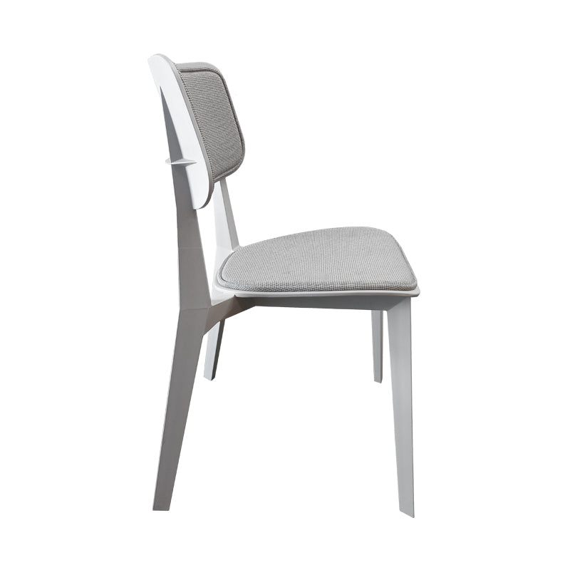 Silla Stellar Gris Claro Tapizada