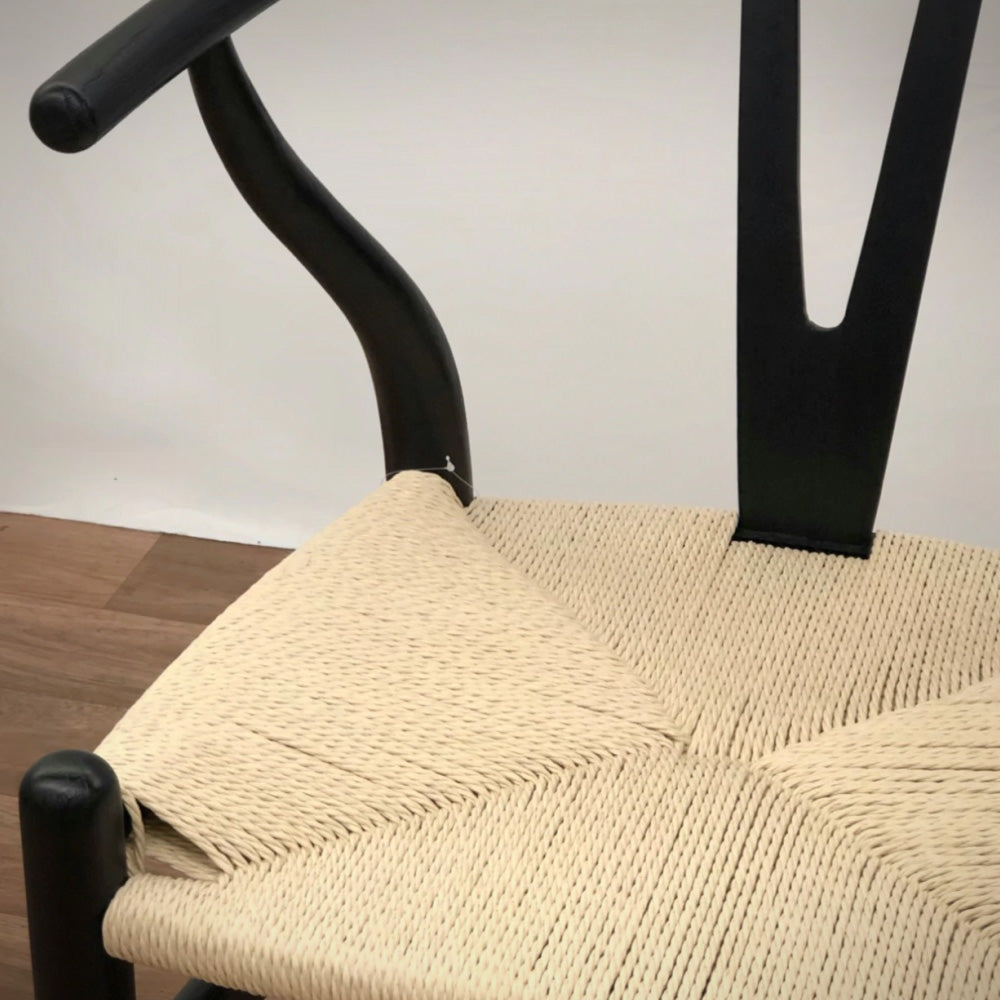 Silla Wishbone Natural Black