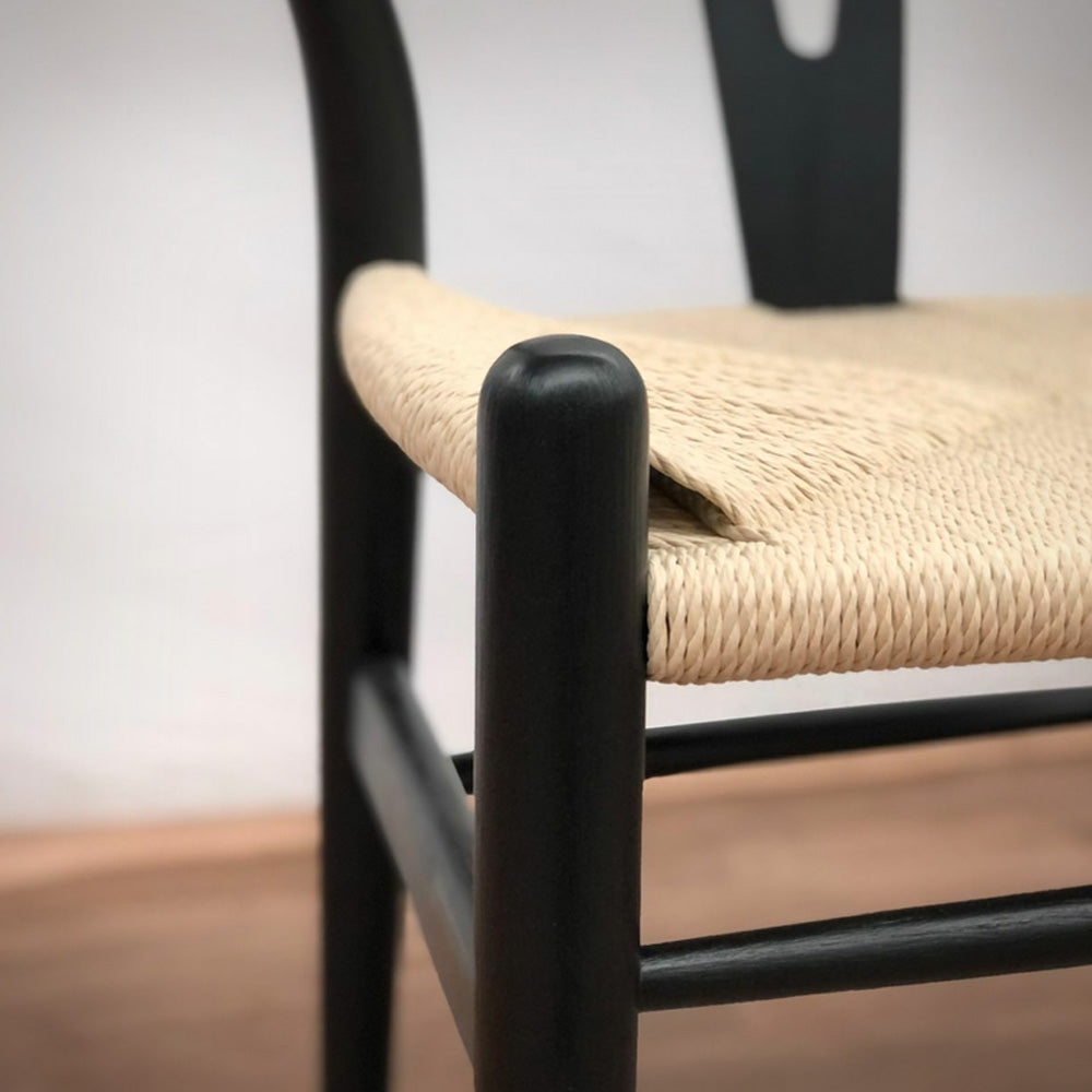 Silla Wishbone Natural Black