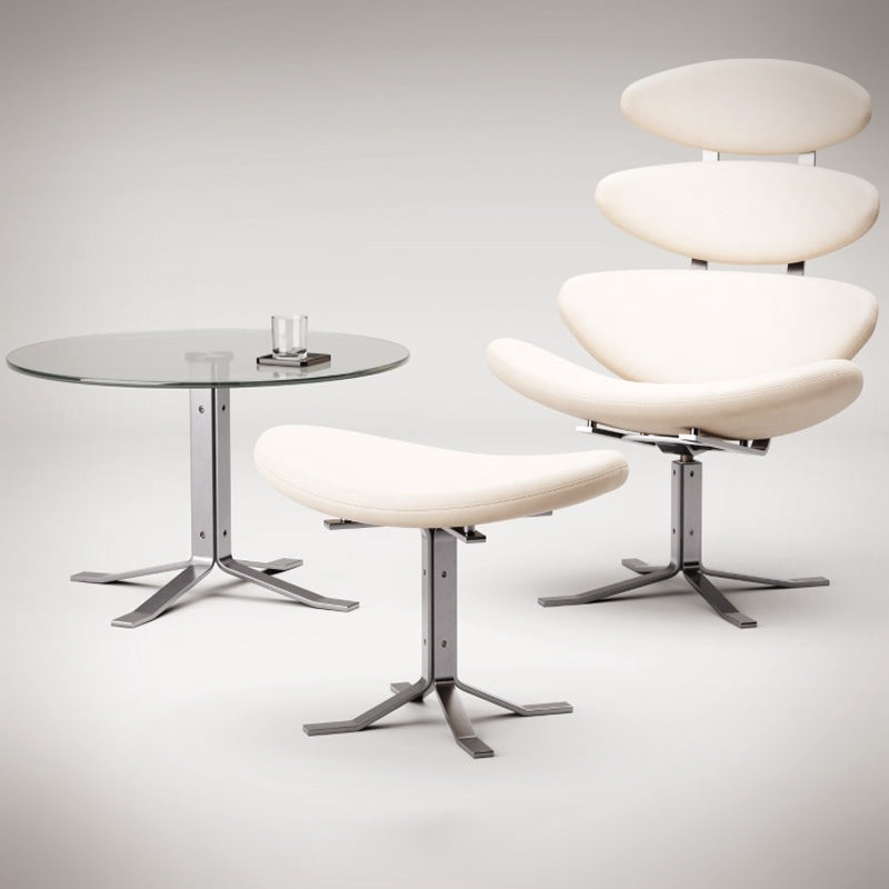 Sillón Corona con Otomana Eco Cuero