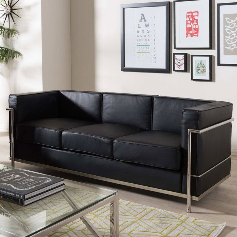 Sillón LC3 3 Cuerpos Cuero